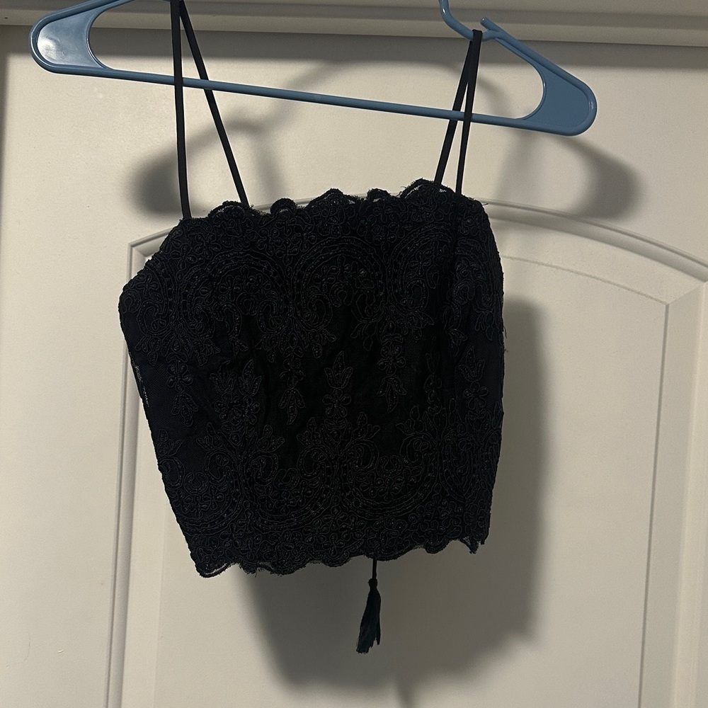 Kendall & Kylie Black Lace Camisole